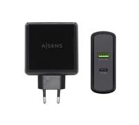 Aisens Cargador 48w 1xusb-C Pd3.0 30w 1xusb-A Qc3.0 18w Negro