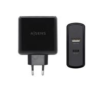 Aisens Cargador 57w 1xusb-C Pd3.0 45w 1xusb-A 5v 2.4a 12w Negro