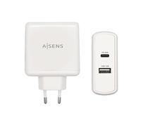 AISENS Chargeur 57 W 1 x USB C PD3 0 45 W 1 x USB A 5 V 2 4 A 12 W Blanc