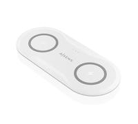 AISENS Chargeur sans fil USB-C 15 W 2 en 1 pour téléphone portable, blanc