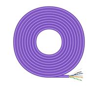 AISENS - A135-0747 - Câble réseau RJ45 LSZH Cat.6 UTP rigide AWG23 CCA (alliage), violet, 100 m
