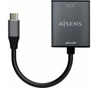AISENS Convertisseur aluminium USB-C vers HDMI 4K@30Hz, USB-C/M-HDMI/H, gris, 15cm