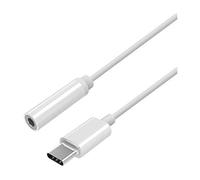 Aisens - Convertisseur audio usb-c vers apple style, usb-c/m-jack 3.5/h, blanc, 15cm