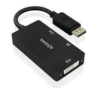 AISENS Convertisseur Displayport V1 2 vers VGA DVI HDMI DP 1 2 M VGA H DVI H HDMI H 4K Noir 15 cm