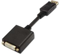 Aisens - convertisseur displayport vers dvi single link, dp/m-dvi/h, noir, 15cm