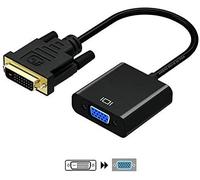 Aisens Adaptador DVI-D a VGA Macho/Macho 10cm Negro