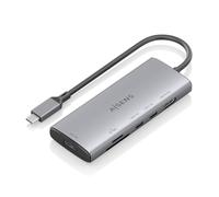 AISENS Docking USB Tipo-C ASUC-6P029-GR- 1xHDMI- 1xUSB- 2xUSB Tipo-C- 1xLector de Tarjetas- Gris