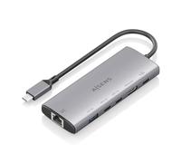 Aisens Station d'accueil USB Type-C ASUC-6P030-GR – 1× HDMI, 1× USB, 2× USB-C, RJ45, PD – Gris