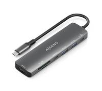 Docking USB Tipo-C Aisens ASUC-7P026-GR- 1xHDMI- 2xUSB- 1xUSB Tipo-C - 1xUSB Tipo-C PD- 1xLector Tarjetas- Gris