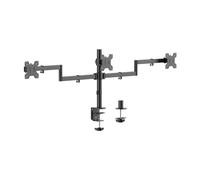 Aisens Support de table rotatif inclinable Eco pour 3 moniteurs 10 kg de 13 à 27 Noir