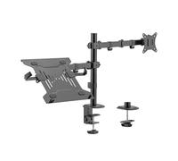 Support de table pivotant et inclinable Aisens pour ordinateur portable et moniteur/TV 9 kg de 17 à 32 - Couleur noire G