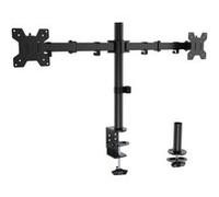 Aisens Eco Support de Table Rotatif et Inclinable pour Moniteur/TV 10Kg (3 Pivots - 2 Bras) de 17-32 - Couleur Noir Noir G