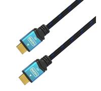 AISENS HDMI Cable V2.0 Premium High Speed/HEC 4K@60HZ 18GBPS, A/M-A/M, Black/Blu