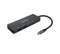 AISENS Hub USB 3.2 Gen1 5G USB-C, USB-C/M-2xUSB-C/H-2xUSB-A/H, Gris, 15 cm