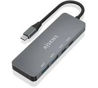 AISENS HUB USB 3 2 GEN2 10G USB-C M-2XUSB-C H-2XUSB-A H 15CM Gris