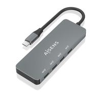 Aisens Hub USB 3.2 Gen 2 A109-0695 – 4 ports USB-C 10 Gbit/s – 15 cm Gris