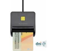 Aisens Lecteur de cartes d'identité ASCR-SN01-BK/ Noir