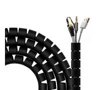 AISENS Organisateur de câble en Spirale 25 mm. Noir. 3 m