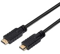 Aisens - premium high speed hdmi v2.0 / hec 4k 60hz câble 18gbps avec répéteur, a/m-a/m, noir