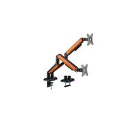 Aisens Soporte de Mesa RGB Gaming Giratorio e Inclinable para Monitor/TV 9Kg de 17" a 32" Naranja