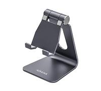 Aisens Support de bureau Taille M réglable 1 pivot pour téléphone/tablette Gris