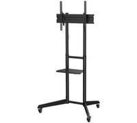 AISENS Support de sol de ECO avec roue Rangement DVD pour moniteur TV 50Kg de 37 70 Noir