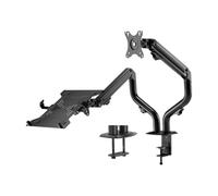 Aisens Support de table à contrepoids rotatif et inclinable pour ordinateur portable et moniteur/TV