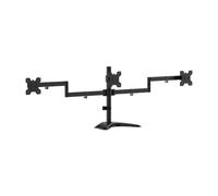 Aisens Support de table pour 3 moniteurs Base Eco pivotante et inclinable 13-27 10Kg Noir