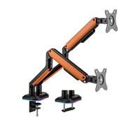 Aisens Support de table de jeu professionnel RGB - Rotatif et inclinable - Acier haute résistance -