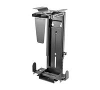 AISENS Support Rotatif antivol et Hauteur Personnalisable pour CPU pour Montage sous Le Bureau ou au Mur Noir