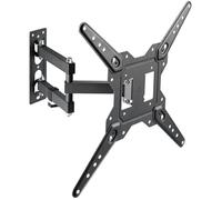 AISENS - WT55TSE-153 - Support Eco Pivotant Inclinable pour Moniteur/TV 30Kg (3 Pivots) 23-55 Noir