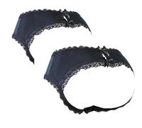 Aishani Sissy Pouch Panties Men Hipster Panty Lace Bikini Slips Lingerie sous-vêtements pour Hommes - HW, 2 pièces Mooning (Noir), Large