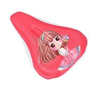 AISHEMI Coussin de selle de vélo souple en gel respirant pour enfants 22,9 x 15,2 cm pour la plupart des enfants (rose)