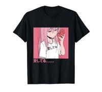 Aishiteru Lettres japonaises Kanji Manga Anime Lover T-Shirt Graphique avec Valeur