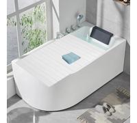 AISHULEI PVC Ponts De Baignoire Baignoire Couverture, Plastique Couverture D'isolation De Baignoire, Blanc Panneau Anti-poussière, Epaisseur 0.65cm pour Maison, Salle de Bains (Size : 160x75x0.65cm)