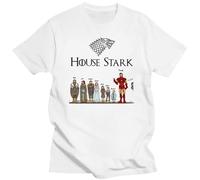Aisili House Tony Stark t Shirt White L