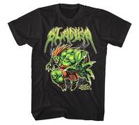 Aisili Street Fighter Blanka Smokin Men's T Shirt Black XL