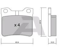 AISIN BPPE-2008 Plaquettes de frein