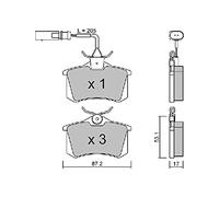 AISIN BPVW-2901 Plaquettes de frein