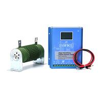 AISINILALAO 12v, Contrôleur Booster de Charge Hybride Éolien Solaire MPPT à Faible Vitesse de Démarrage 2800W, 12V 24V 48V pour Générateur d'Éolienne 1600W et Panneau Solaire 1200W (Bleu)