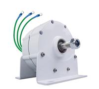 AISINILALAO 12v, Éolienne Portable 16000W, Alternateur AC Triphasé 220V 48V 24V 12V, Générateur À Aimant Permanent sans Engrenages, Adapté À L'énergie Hydraulique/Éolienne (avec Base)