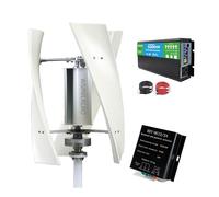 AISINILALAO 12v, Kit d'éolienne à Aimant Permanent AC triphasé 5000W, générateur éolien à axe Vertical 12V 24V 48V pour la Maison