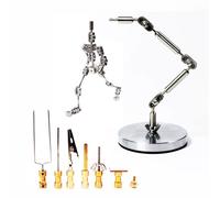 AISINILALAO 14cm, 6 têtes Studio Stop Motion Armature Kit - Pieds Tie Down DIY Metal Puppet Figure Skeletons Assemblage Facile pour l'animation Stop Motion