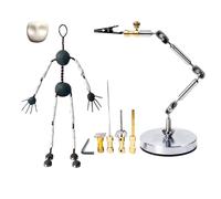 AISINILALAO 14cm, Kits d'animation en Stop-Motion avec Armature, Bras de Support en Acier Inoxydable, Support pour Prises de Vue Macro, Supports de Fixation pour Figurines en Argile, modèles