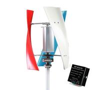 AISINILALAO 220V,12000W 12V 24V 48V Générateur de lévitation magnétique Kit d'énergie éolienne, Kit d'éolienne Portable 12V-220V avec contrôleur (Blanc)