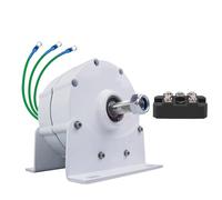 AISINILALAO avec générateurs AC à Aimant Permanent sans engrenage à 3 Phases Base 800W, Basses Vitesses, 48V 24V 12V pour Turbine éolienne et hydraulique à Usage Domestique (avec redresseur),12V