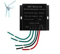 AISINILALAO Contrôleur de générateur d'éolienne Mini 8000W 12V 24V | Bonne dissipation de la chaleur, contrôleur automatique étanche IP67 pour système d'éolienne de 1000W-8000W