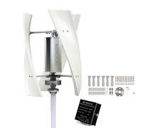 AISINILALAO Éolienne à axe Vertical 10000W à Faible Bruit | Générateur éolien 12V/24V 48V 220V avec turbine, ensemble complet pour la famille avec contrôleur (3 pales)