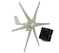 AISINILALAO Éoliennes Efficaces, Éoliennes Horizontales 6000W 12V 24V 48V 220V avec Contrôleur MPPT pour Bateaux, Tonnelles, Chalets Ou Maisons Mobiles,48v