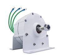 AISINILALAO Générateur À Aimant Permanent sans Engrenage 2500W Basse Vitesse, AC 220V 48V 24V 12V 450 TR/Min, Alternateur Moteur Triphasé pour Éolienne/Turbine Hydraulique (avec Socle),12v